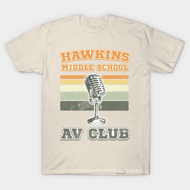 Hawkins Middle School AV Club T-Shirt by tvshirts